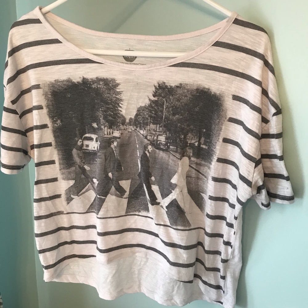 Beatles Abby Road loose fitting crop top